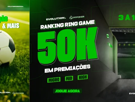 Ranking Ring Game está R$ 50 mil ao vivo na Evolution Poker – Aposta News